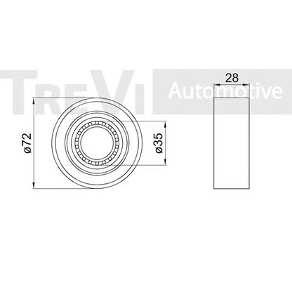 Фото Комплект подшипника ступицы колеса TREVI AUTOMOTIVE WB1852