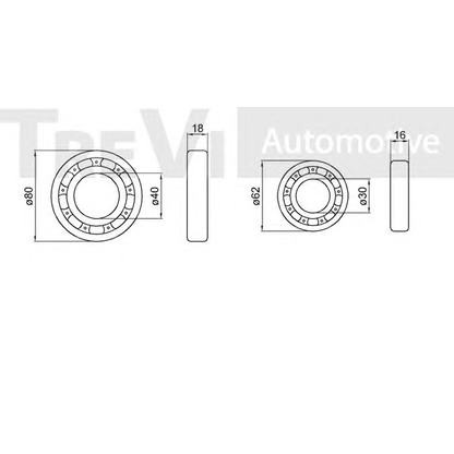 Photo Wheel Bearing Kit TREVI AUTOMOTIVE WB1861