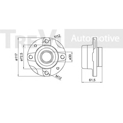 Photo Kit de roulements de roue TREVI AUTOMOTIVE WB1863