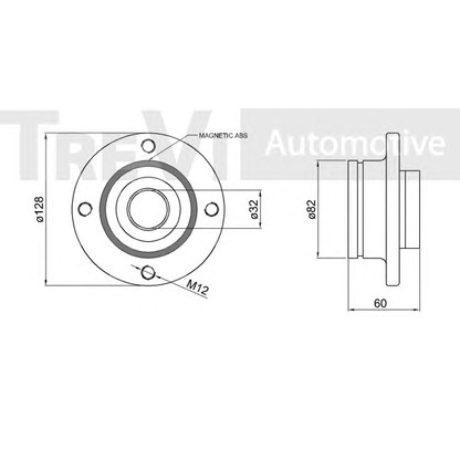 Photo Kit de roulements de roue TREVI AUTOMOTIVE WB1870