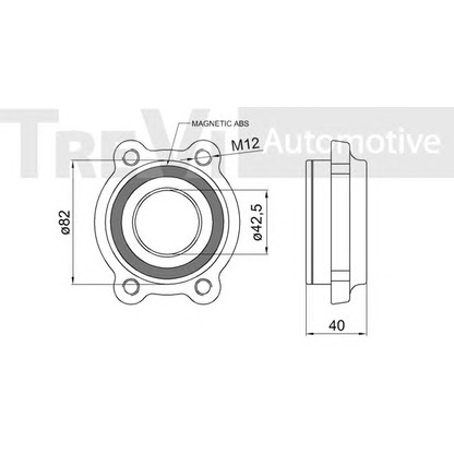 Photo Wheel Bearing Kit TREVI AUTOMOTIVE WB1890