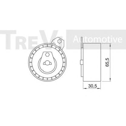 Photo Tensioner Pulley, timing belt TREVI AUTOMOTIVE TD1514