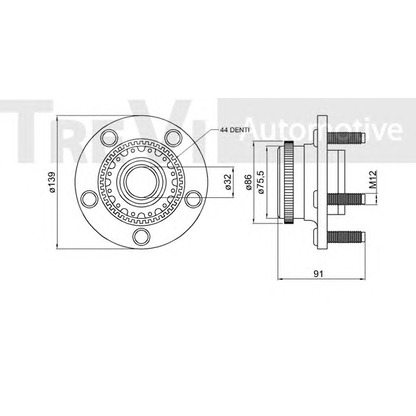 Foto Kit cuscinetto ruota TREVI AUTOMOTIVE WB1917