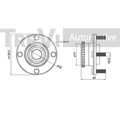 Photo Kit de roulements de roue TREVI AUTOMOTIVE WB1920