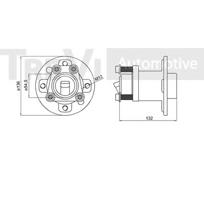 Фото Комплект подшипника ступицы колеса TREVI AUTOMOTIVE WB1926