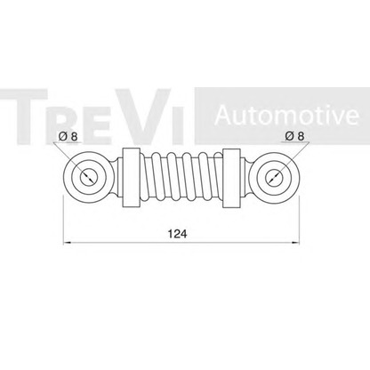 Photo Vibration Damper, v-ribbed belt TREVI AUTOMOTIVE TA1528