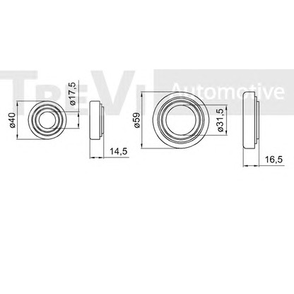 Zdjęcie Zestaw łożysk koła TREVI AUTOMOTIVE WB1960