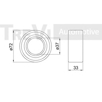 Photo Kit de roulements de roue TREVI AUTOMOTIVE WB1967