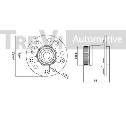 Foto Radlagersatz TREVI AUTOMOTIVE WB1983