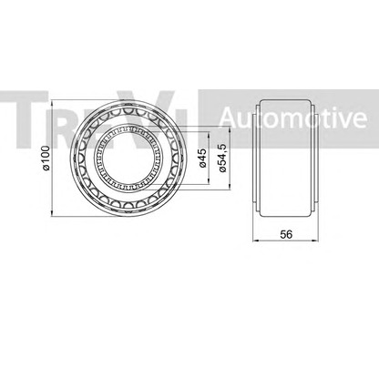 Фото Комплект подшипника ступицы колеса TREVI AUTOMOTIVE WB1992