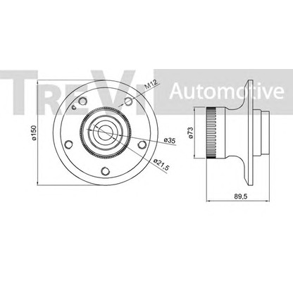 Photo Kit de roulements de roue TREVI AUTOMOTIVE WB2000