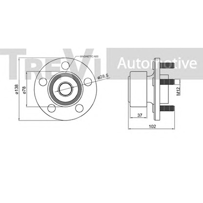 Photo Kit de roulements de roue TREVI AUTOMOTIVE WB2018