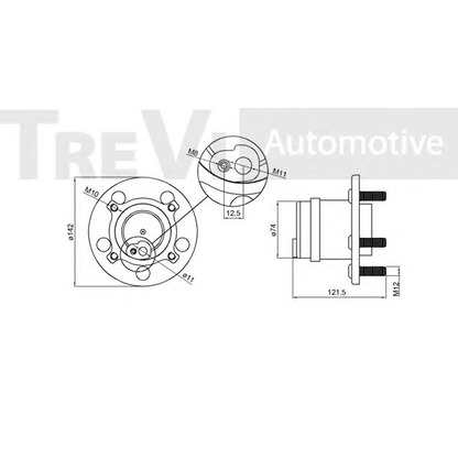 Фото Комплект подшипника ступицы колеса TREVI AUTOMOTIVE WB2019