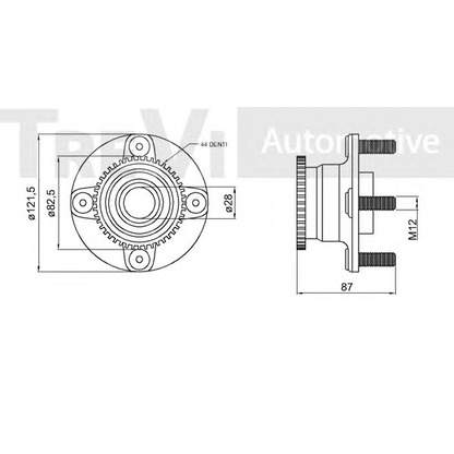Photo Kit de roulements de roue TREVI AUTOMOTIVE WB2022
