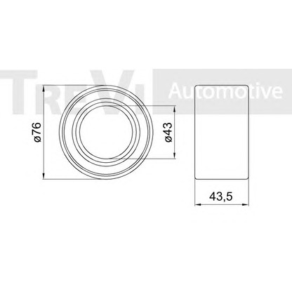 Photo Kit de roulements de roue TREVI AUTOMOTIVE WB2039