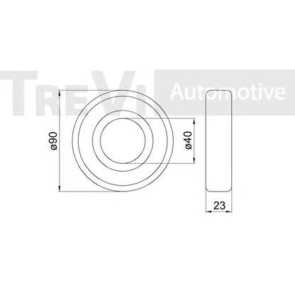 Фото Комплект подшипника ступицы колеса TREVI AUTOMOTIVE WB2047