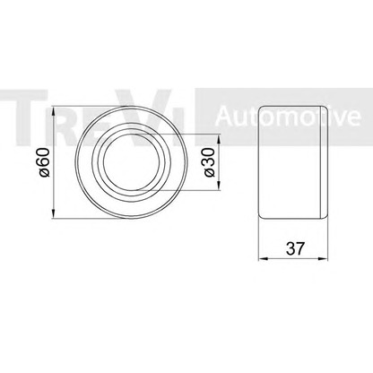 Photo Kit de roulements de roue TREVI AUTOMOTIVE WB2052