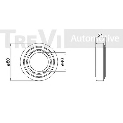 Zdjęcie Zestaw łożysk koła TREVI AUTOMOTIVE WB2058