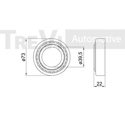 Фото Комплект подшипника ступицы колеса TREVI AUTOMOTIVE WB2065