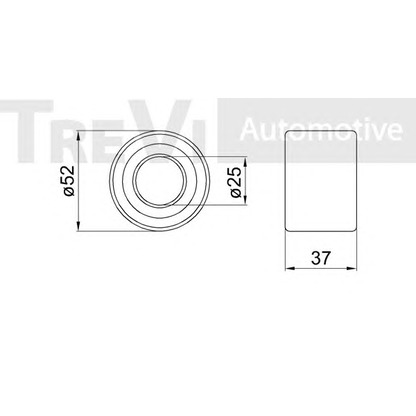 Фото Комплект подшипника ступицы колеса TREVI AUTOMOTIVE WB2076