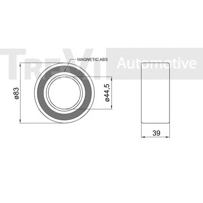 Photo Kit de roulements de roue TREVI AUTOMOTIVE WB2078