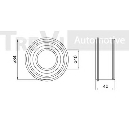 Photo Kit de roulements de roue TREVI AUTOMOTIVE WB2080