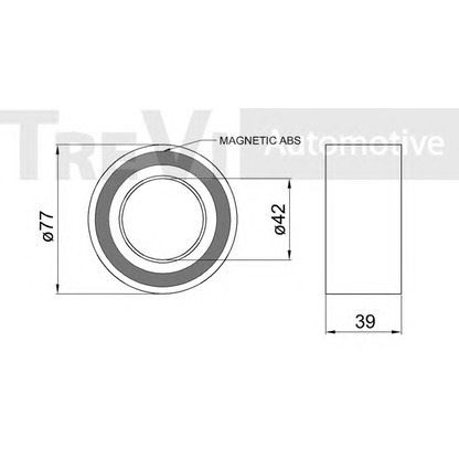 Photo Kit de roulements de roue TREVI AUTOMOTIVE WB2084