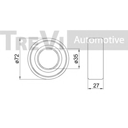 Zdjęcie Zestaw łożysk koła TREVI AUTOMOTIVE WB2092