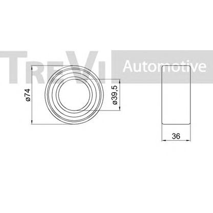 Photo Kit de roulements de roue TREVI AUTOMOTIVE WB2098