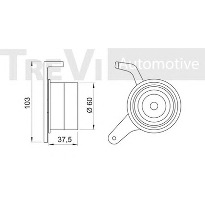 Foto Rullo tenditore, Cinghia dentata TREVI AUTOMOTIVE TD1318