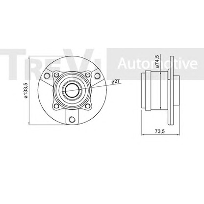 Photo Wheel Bearing Kit TREVI AUTOMOTIVE WB2126