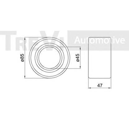 Фото Комплект подшипника ступицы колеса TREVI AUTOMOTIVE WB2146