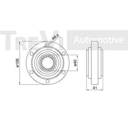 Photo Kit de roulements de roue TREVI AUTOMOTIVE WB2157