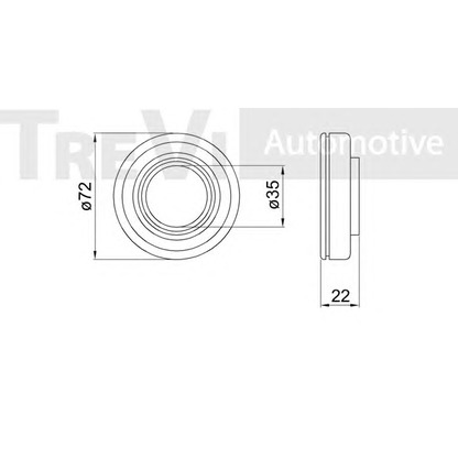 Photo Kit de roulements de roue TREVI AUTOMOTIVE WB2169