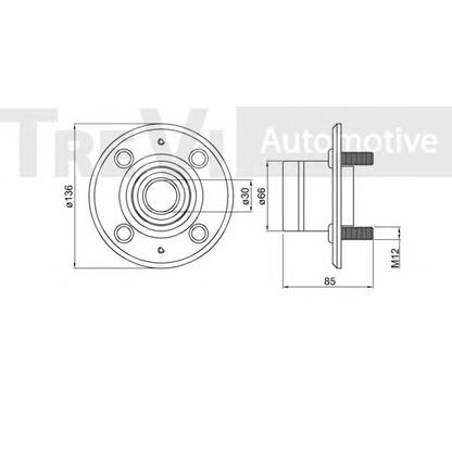 Photo Kit de roulements de roue TREVI AUTOMOTIVE WB2187