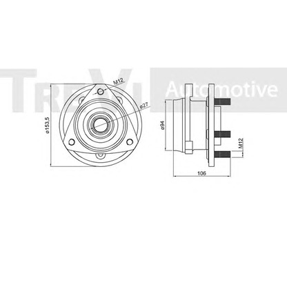 Photo Kit de roulements de roue TREVI AUTOMOTIVE WB2194