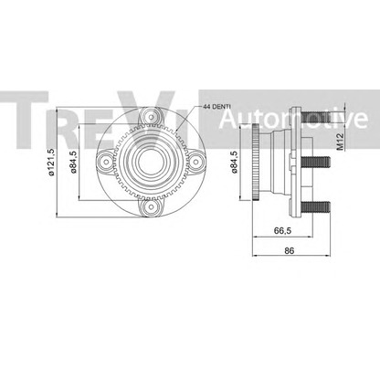 Photo Kit de roulements de roue TREVI AUTOMOTIVE WB2203