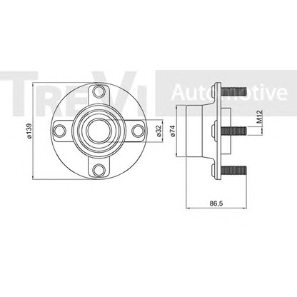 Photo Kit de roulements de roue TREVI AUTOMOTIVE WB2207