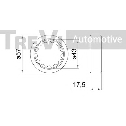 Photo Kit de roulements de roue TREVI AUTOMOTIVE WB2210