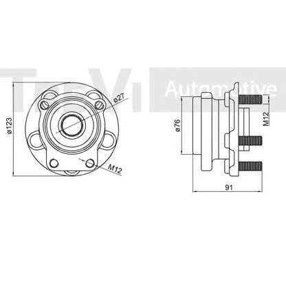 Photo Kit de roulements de roue TREVI AUTOMOTIVE WB2217