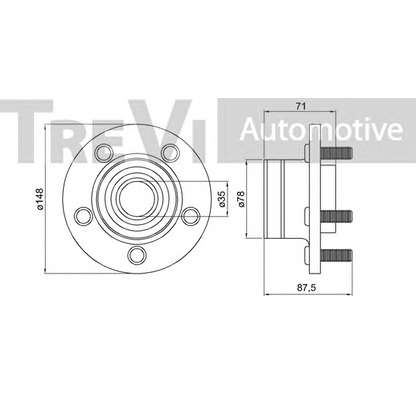 Photo Kit de roulements de roue TREVI AUTOMOTIVE WB2222