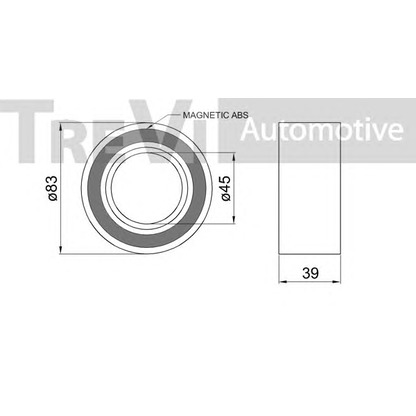 Photo Kit de roulements de roue TREVI AUTOMOTIVE WB2271