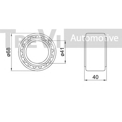 Zdjęcie Zestaw łożysk koła TREVI AUTOMOTIVE WB2274