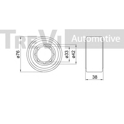 Foto Juego de cojinete de rueda TREVI AUTOMOTIVE WB2279