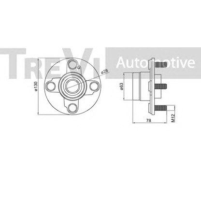 Zdjęcie Zestaw łożysk koła TREVI AUTOMOTIVE WB2295