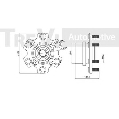 Photo Kit de roulements de roue TREVI AUTOMOTIVE WB2300