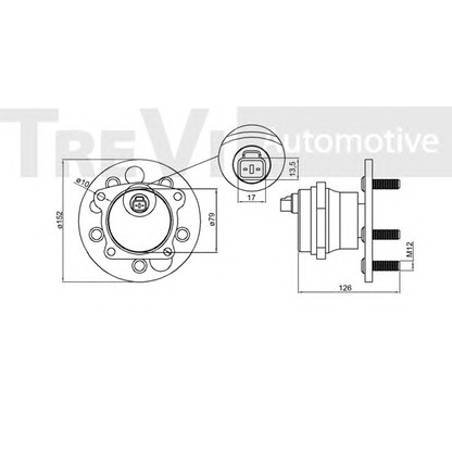 Photo Kit de roulements de roue TREVI AUTOMOTIVE WB2305