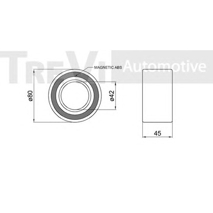 Photo Kit de roulements de roue TREVI AUTOMOTIVE WB2306
