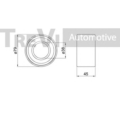 Фото Комплект подшипника ступицы колеса TREVI AUTOMOTIVE WB2350