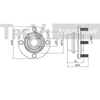 Photo Kit de roulements de roue TREVI AUTOMOTIVE WB2355